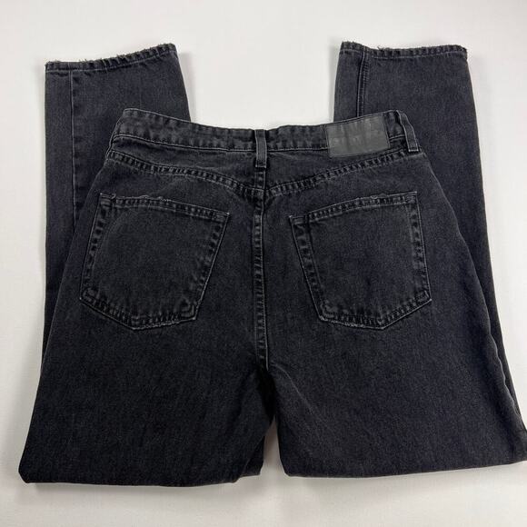 Revolve GRLFRND The Karolina High Rise Straight Crop Jean Washed Black Size 28 - Picture 14 of 15